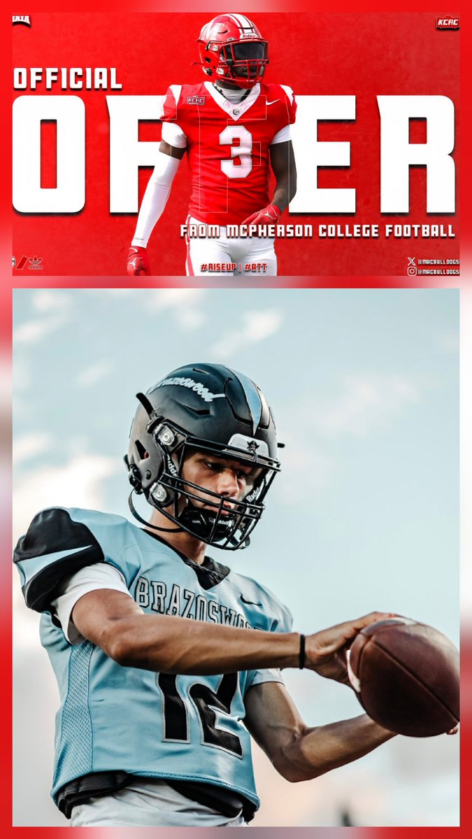 NoahPhillipsQB1's tweet photo. So excited to receive an offer to continue my athletic and academic career @MACBulldogsFB. Thank you @CoachJFisc @JoshPisik @CoachJenk1 for this opportunity! 
@coachluster2 @_CoachEnnis @BrazoswoodF @Txhusker3452 @justinbphillip1 https://t.co/3s587nRVQY