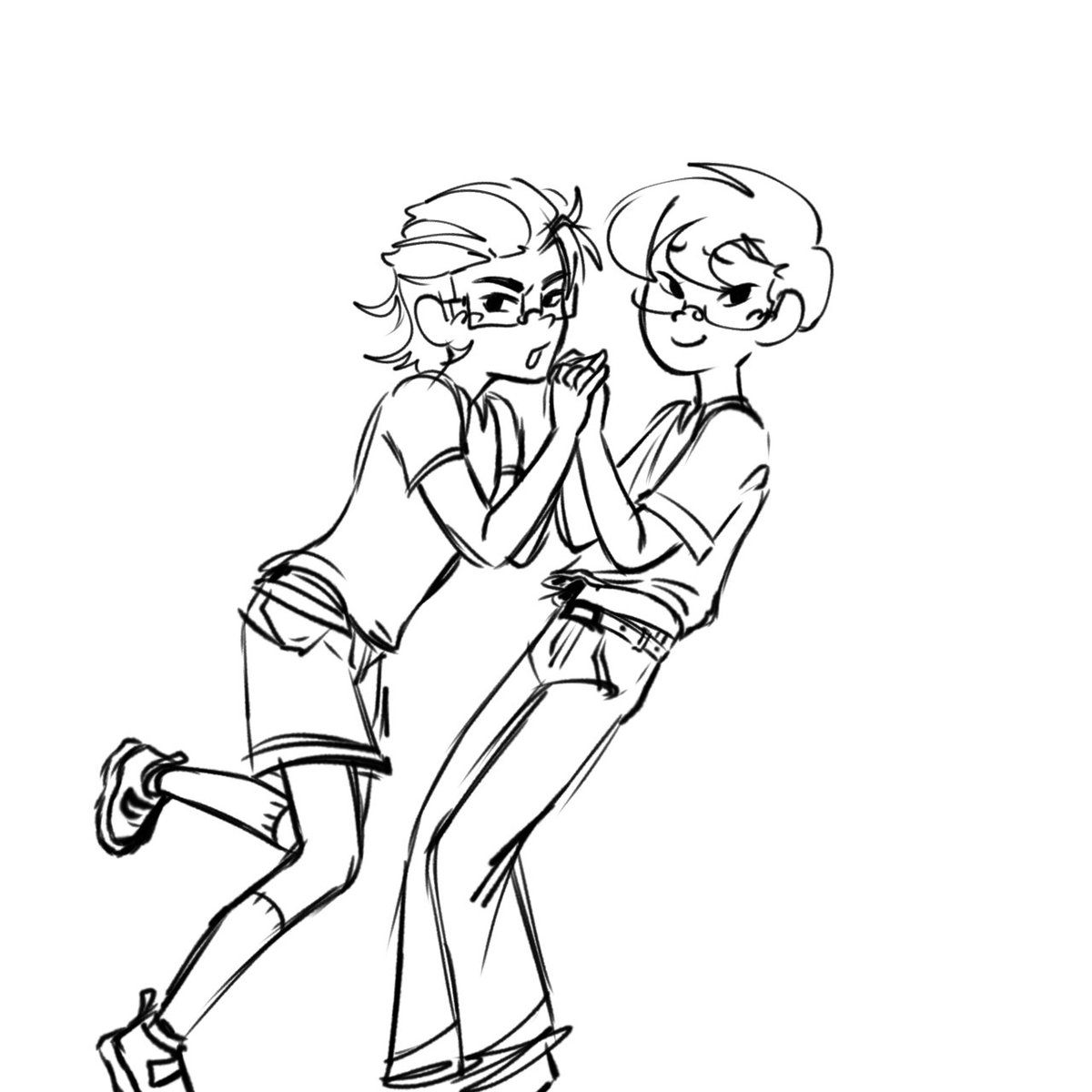 Zuwlii's tweet image. Silly spenji doodles #spenji #dctwt #dc4 #disventurecamp4 #disventurecamp