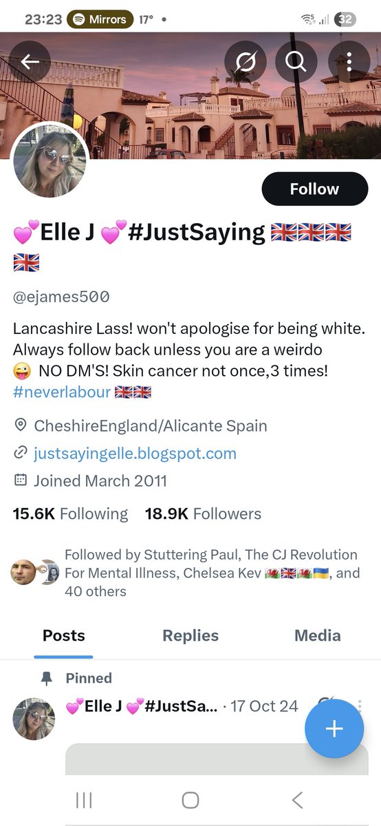 Victory Meldrew | πΊπ¦ | #followbackfriday (@thatdoesmynut) on Twitter photo Posted by someone with both Cheshire and Alicante in her profile. <a href="/ejames500/">πElle J π#JustSaying π¬π§π¬π§π¬π§π¬π§</a> why don't Brits go and live in British places? Posted by someone with both Cheshire and Alicante in her profile. <a href="/ejames500/">πElle J π#JustSaying π¬π§π¬π§π¬π§π¬π§</a> why don't Brits go and live in British places?
