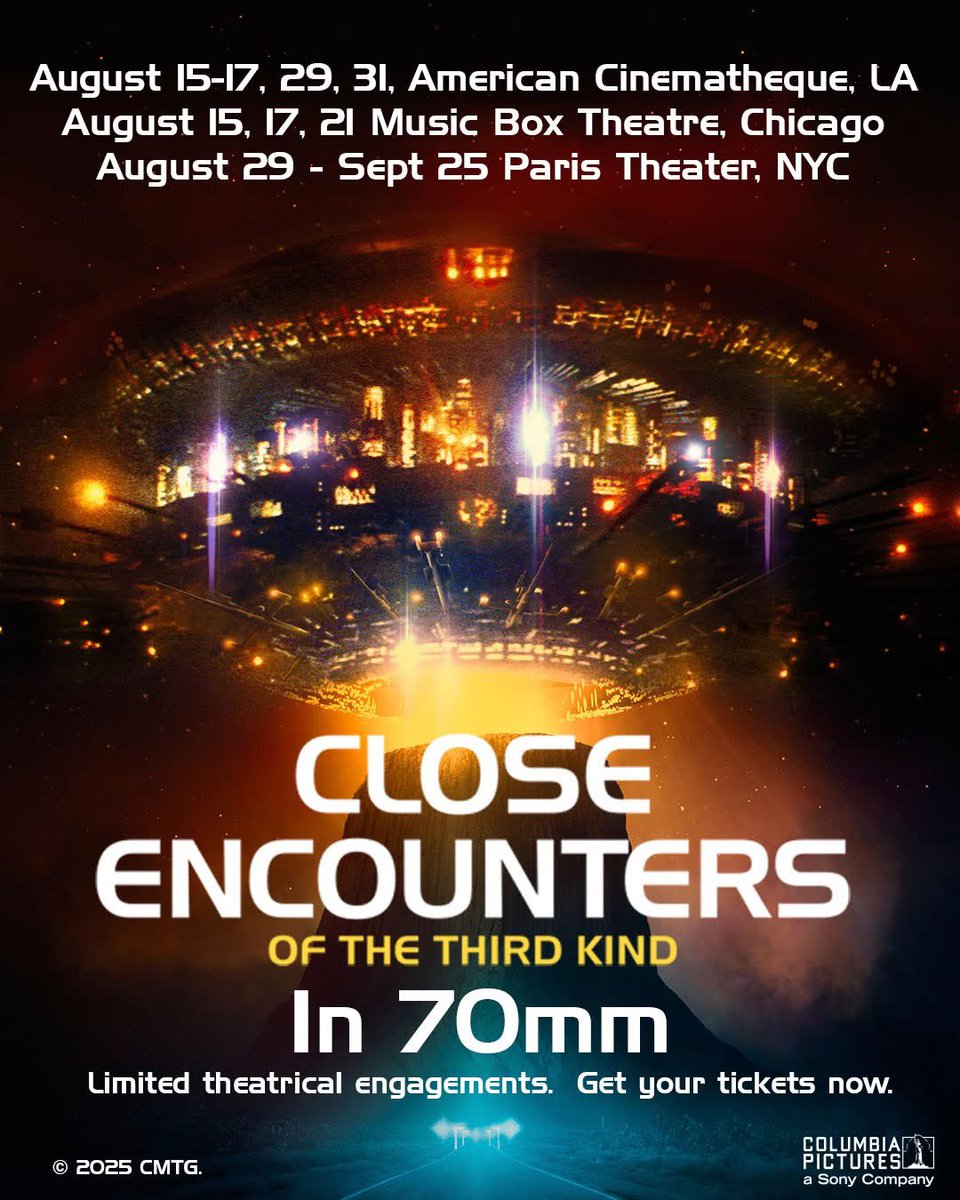 OurCE3K's tweet image. Great news for CE3K fans in Los Angeles, Santa Monica, Chicago and New York City!