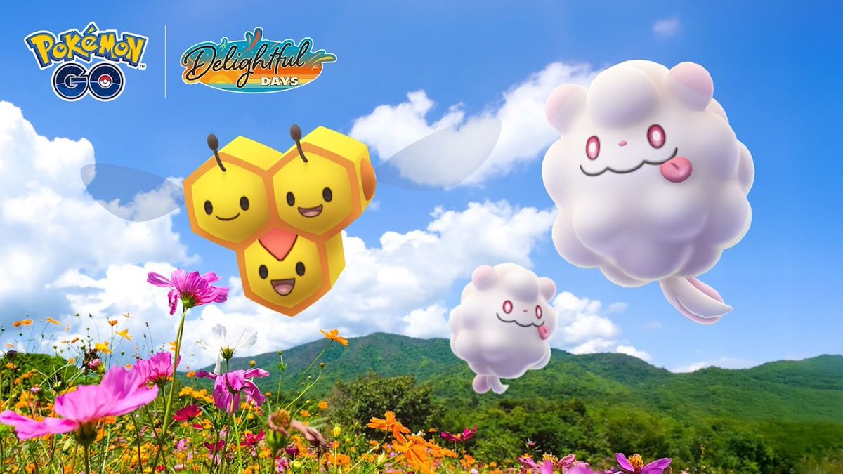 pokemapi's tweet image. ハニー&クリーム
📅期間:2025/8/3(日)0時~2025/8/6(水)23時59分まで
✅ミツハニーとペロッパフに出会える限定フィールドリサーチやタイムチャレンジのタスクが登場
⭐️ミツハニーとペロッパフの色違い確率up
⭐️ルアーモジュール効果が1時間持続
など
▼pokemongo-get.com/board/8388/
#ポケモンGO