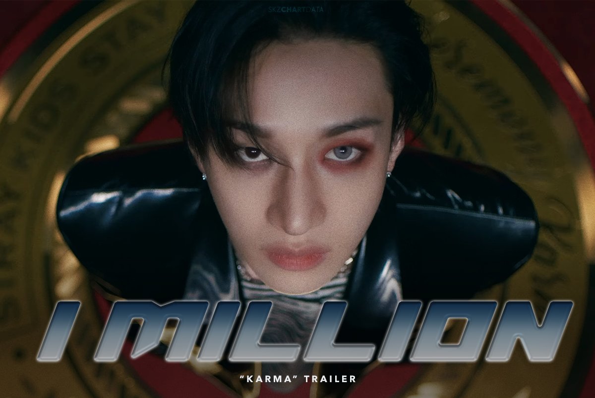 skzchartdata's tweet image. โKARMAโ Trailer has now surpassed 1,000,000 (1M) views on YouTube!
โถ๏ธ youtu.be/Kubud_aEkN0
@Stray_Kids #StrayKids #์คํธ๋ ์ดํค์ฆ