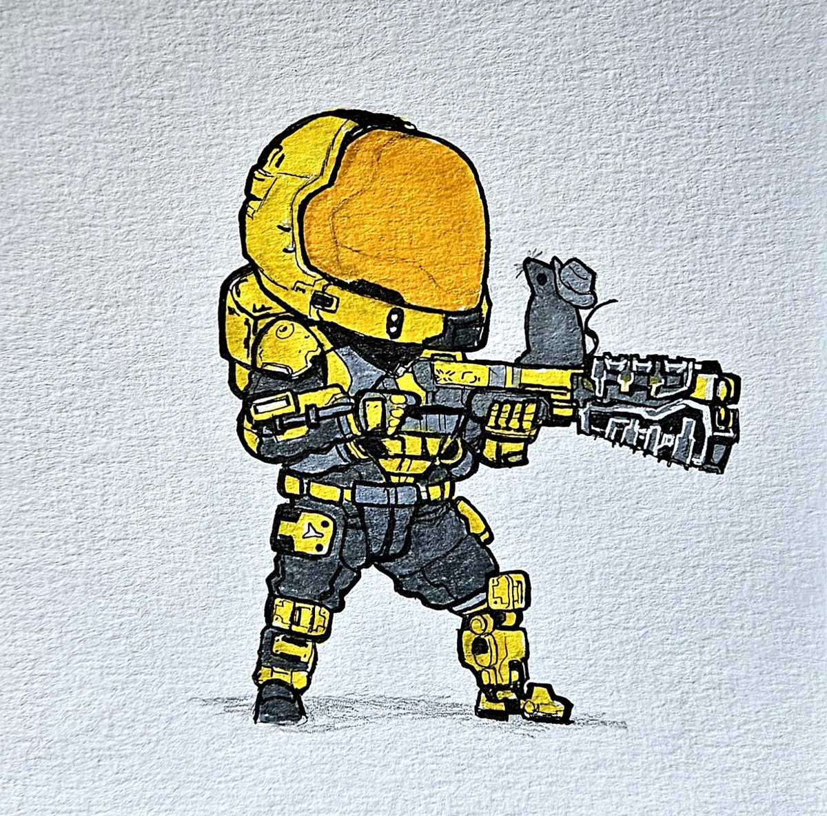 exclamationmok's tweet image. I love fun c0mmissions like this!
Its been ages since Ive drawn a hazmat suit!