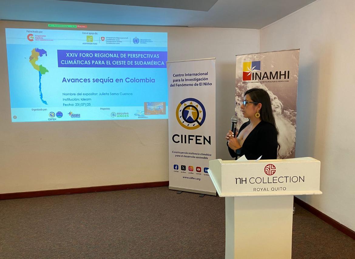 #IdeamInforma su participación activamente en el XXIV Foro Regional de Perspectivas Climáticas para el Oeste de Sudamérica, que se desarrolla esta semana en Quito, Ecuador. Este encuentro internacional, liderado por el <a href="/ciifen/">CIIFEN</a> y el <a href="/inamhi_ec/">INAMHI Ecuador 🇪🇨</a>.