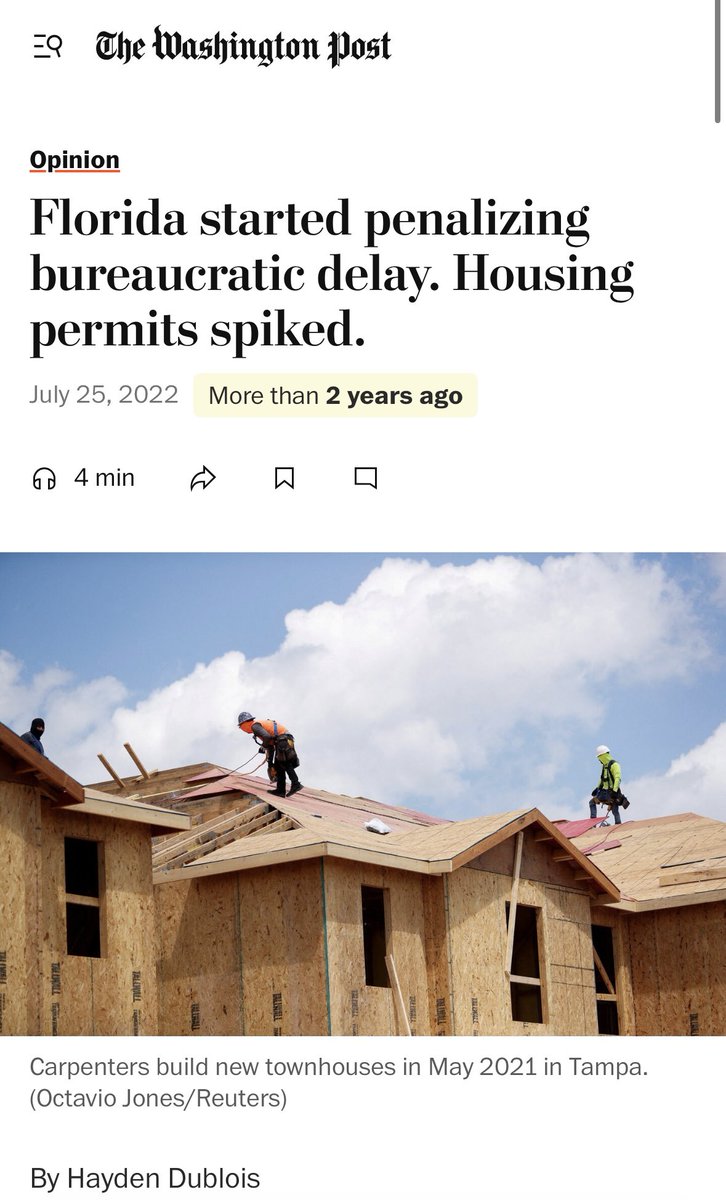 Yup! I wrote about this a few years ago in a <a href="/washingtonpost/">The Washington Post</a> oped. Today, those pro-supply housing policies are paying off for Florida!

washingtonpost.com/opinions/2022/…