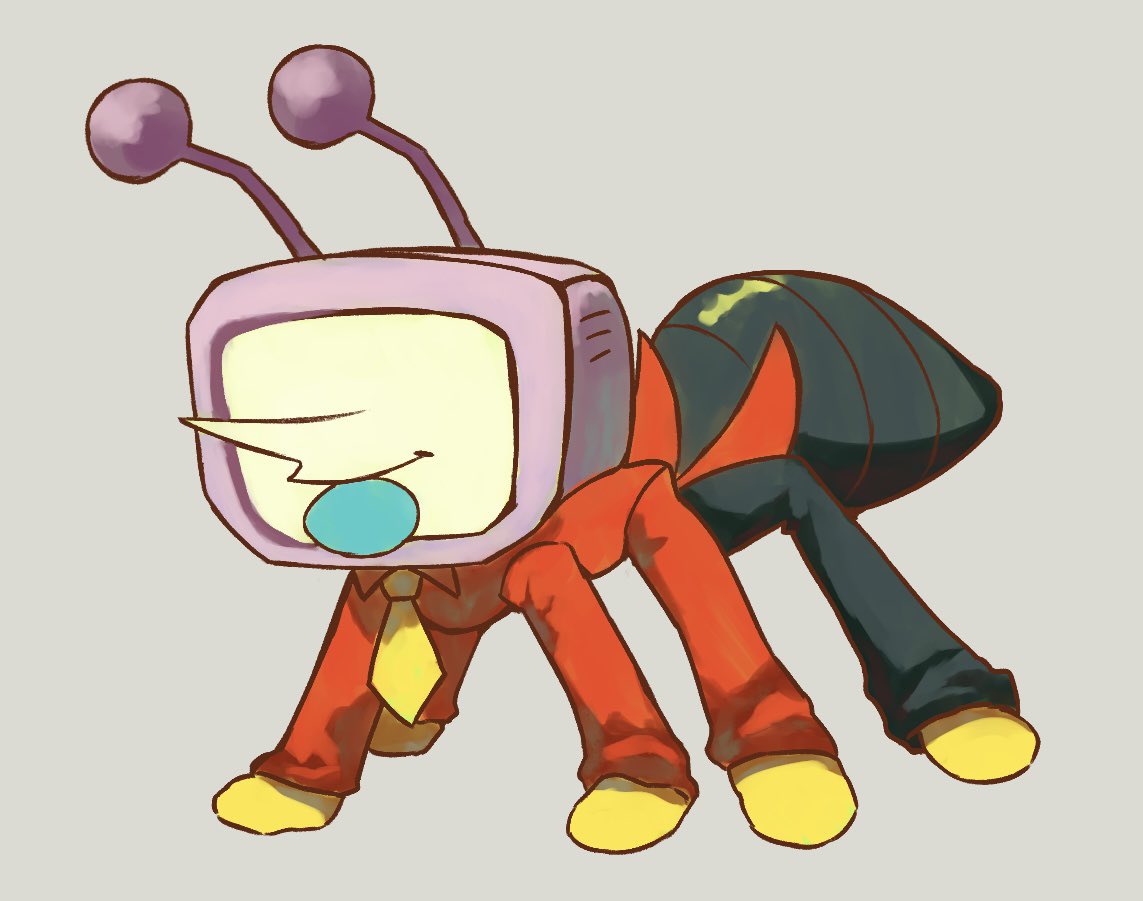 YamsTempura's tweet image. hard working ant tenna delivering pipis to the queenβ¦.wait watch out!!! #deltarune #spamtenna