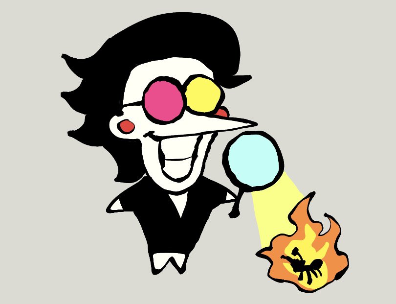 YamsTempura's tweet image. hard working ant tenna delivering pipis to the queenβ¦.wait watch out!!! #deltarune #spamtenna