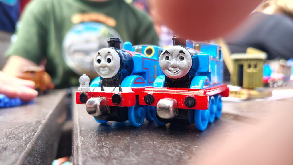 spencerbrownrig's tweet image. Will started post Awdry pics soon but here's me and @PieceOfJayVA swapping our Thomas’s faces for a start