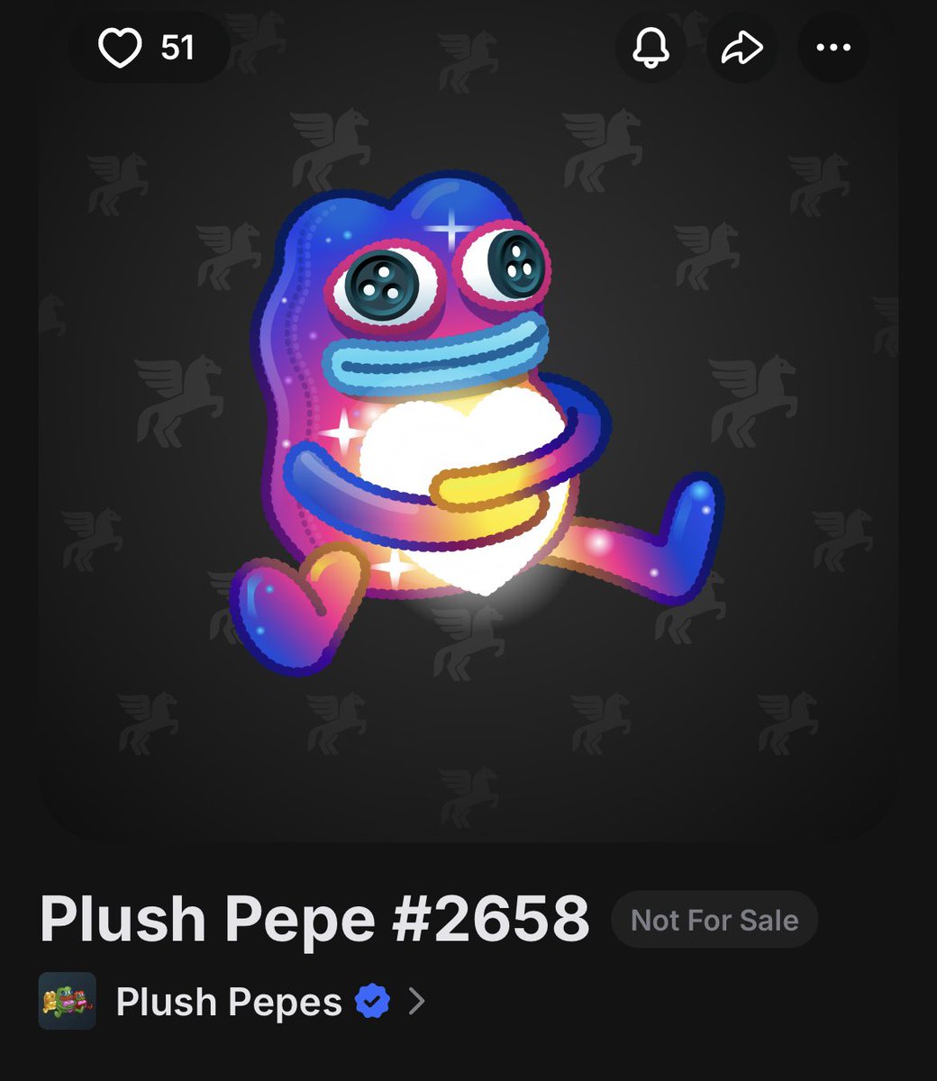 crybto7's tweet image. 😱 Plush Pepe NFT just sold for 30,000 TON ($96,000)!
In only 6 months, Plush Pepe Gifts has skyrocketed to become the #5 NFT collection across all chains.
This is not a drill. 🔥📈
#TONNFTs #PlushPepe