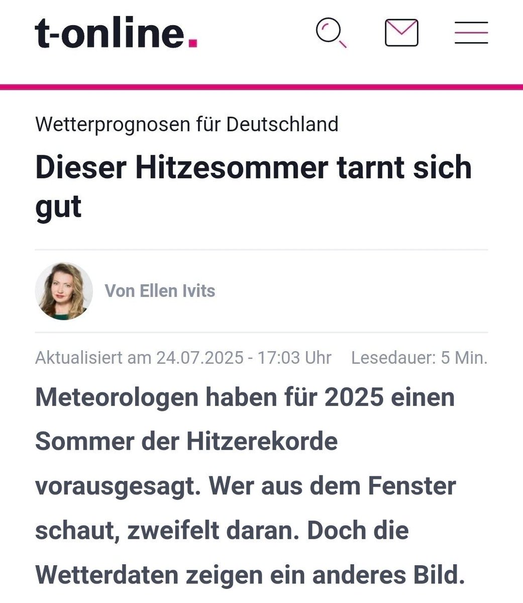 shlomosapiens's tweet image. t-online möchte den Menschen gern ihre Alltagserfahrungen ausreden: Glauben Sie Ihrer eigenen Wahrnehmung nicht, glauben Sie den Worst-Case-Modellierungen irgendwelcher Forscher, die gekauft oder ideologisch motiviert sind! Also: Es ist heiß und trocken, Winston, nicht wahr?