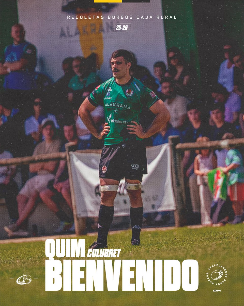 Recoletas Burgos - Caja Rural (@rugbyaparejos) on Twitter photo ๐๐ ๐๐๐๐๐๐๐ ๐๐๐๐๐๐ ๐ค๐ผ๐ค๐ผ
Quim Culubret
Tercera incorporaciรณn al Recoletas Burgos Caja Rural para la temporada 25-26.
๐๐ช๐ฆ๐ฏ๐ฆ ๐ฅ๐ฆ๐ญ Gernika RT
๐๐๐๐ช๐ฃ๐๐/๐ฉ๐๐ง๐๐๐ง๐ ๐กรญ๐ฃ๐๐
26 aรฑos, 1'90m 105kg
ยก๐๐๐๐ก๐ฉ๐๐ก๐๐๐ข!
๐๐ค๐ ๐๐ ๐๐๐๐๐๐๐ ๐๐๐๐๐๐ ๐ค๐ผ๐ค๐ผ
Quim Culubret
Tercera incorporaciรณn al Recoletas Burgos Caja Rural para la temporada 25-26.
๐๐ช๐ฆ๐ฏ๐ฆ ๐ฅ๐ฆ๐ญ Gernika RT
๐๐๐๐ช๐ฃ๐๐/๐ฉ๐๐ง๐๐๐ง๐ ๐กรญ๐ฃ๐๐
26 aรฑos, 1'90m 105kg
ยก๐๐๐๐ก๐ฉ๐๐ก๐๐๐ข!
๐๐ค๐