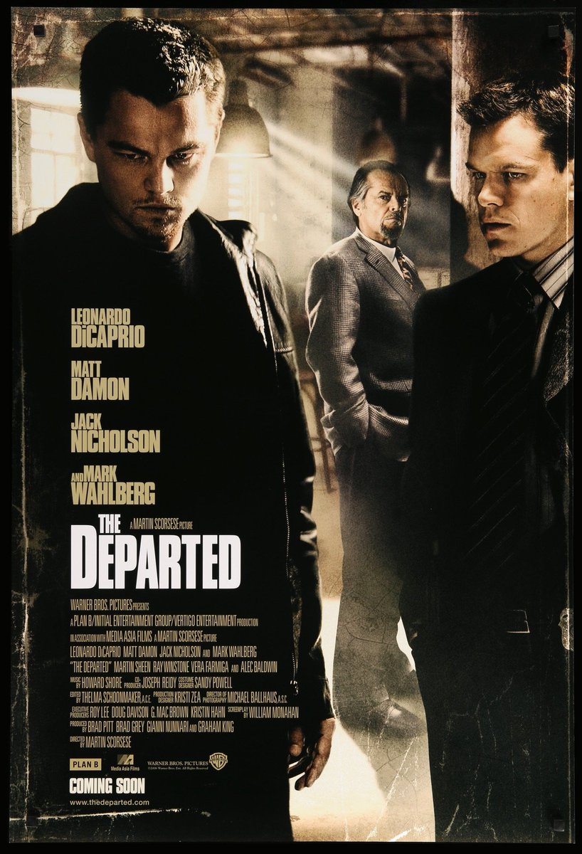 Turco84_'s tweet image. Me sigo poniendo al día con Scorsese (menudo genio) y hoy toca este thriller policial con un elenco protagonista impresionante. Está noche toca "Infiltrados".