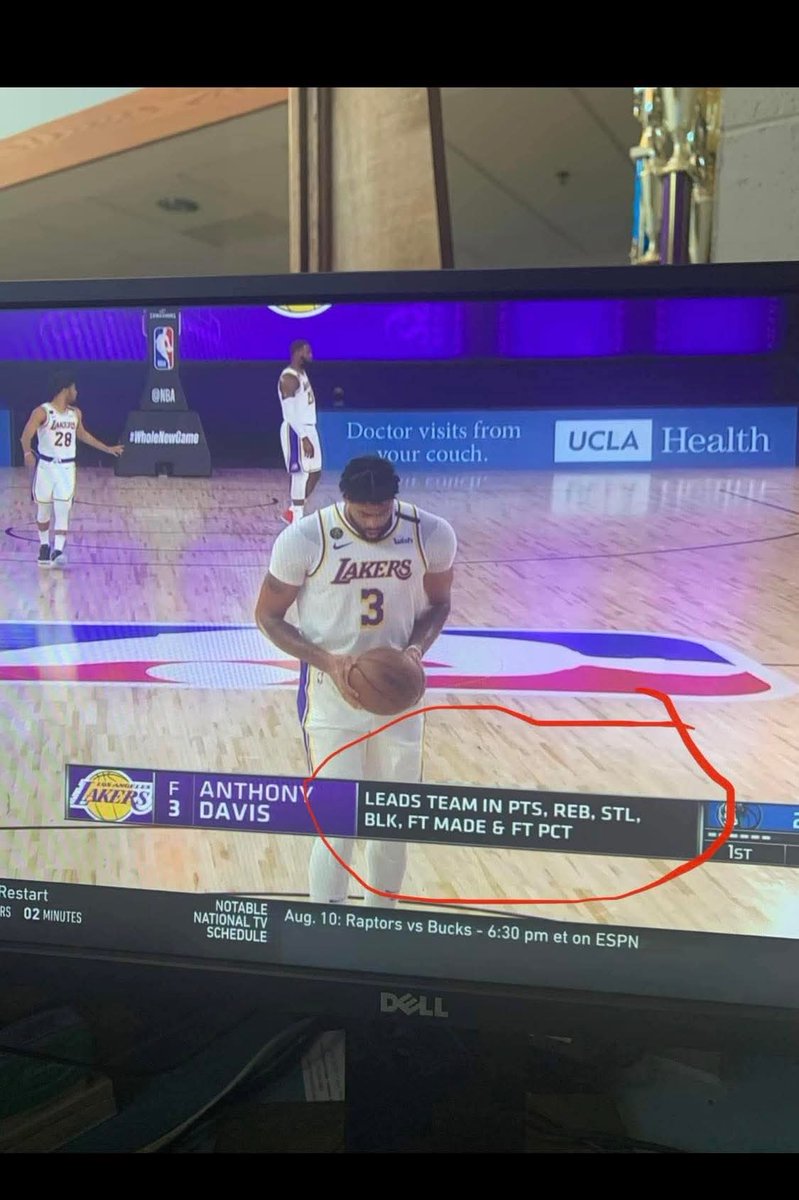 AD straight carried Lebron
Without AD Lebron doesnt get that bubble

Always needing to get saved by his teammates that fraud