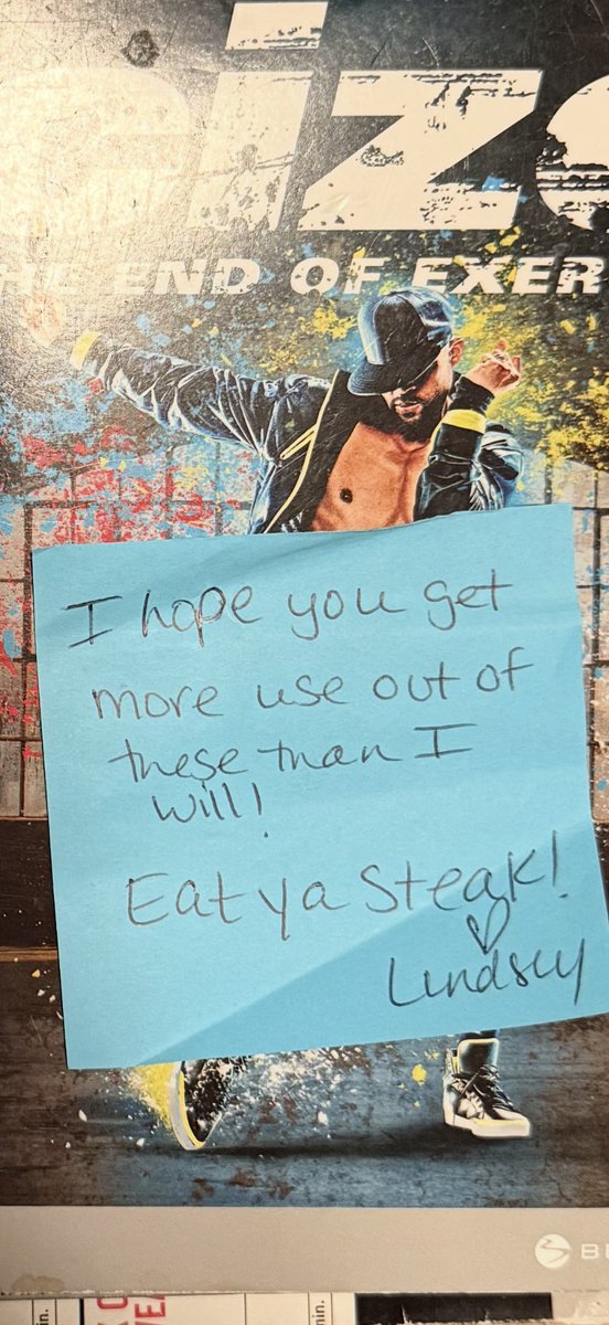 T1D_Cowboy's tweet image. I’ve gotta give another shout out to a fellow steak eater @LinZG83 .She reached out and sent me these free of charge and I’m truly grateful after losing all of my home work out DVD’s in a hurricane.Thanks again Linz!
