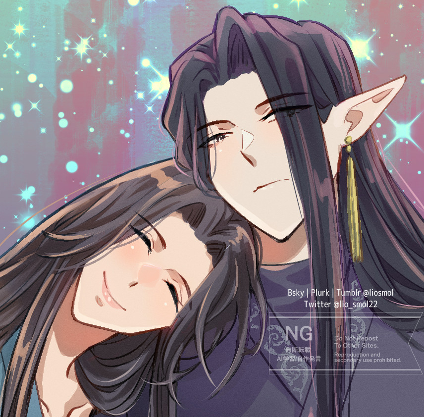 lio_smol22's tweet image. 雙玄本【本府主母】的插圖
兩人去玩拍貼機的照片（不是
#tgcf #beefleaf #天官賜福 #雙玄