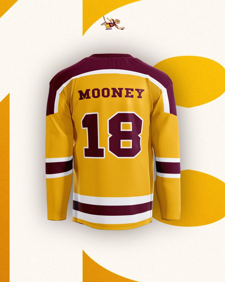 GopherHockey's tweet image. ℕ𝕖𝕨 ℕ𝕦𝕞𝕓𝕖𝕣 🔢
Forward LJ Mooney will wear No. 18 this season for the Maroon & Gold.
He will be the 33rd Gopher to wear that number and the first since Mason Nevers last season (2020-25).