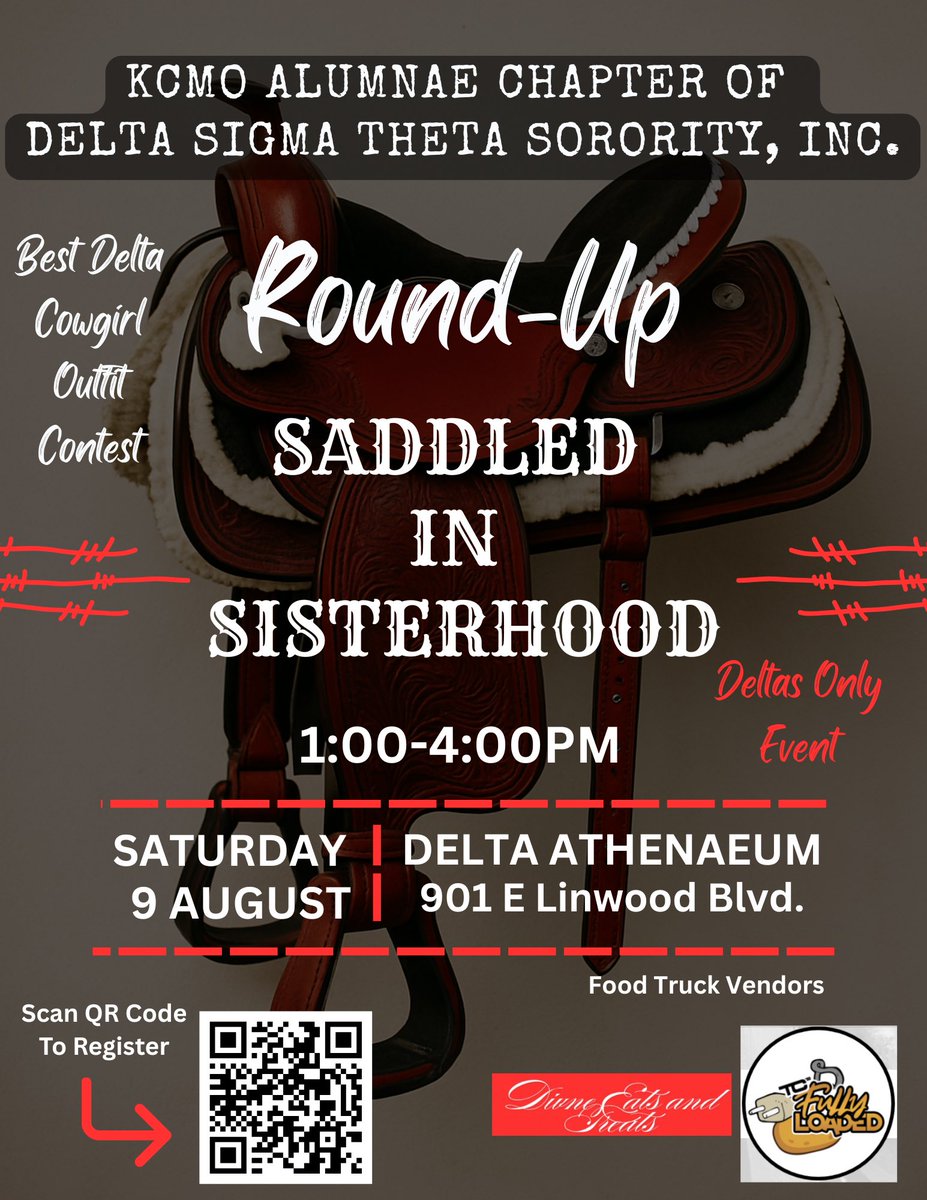🔺CALLING ALL SORORS — it’s time to link arms, lace up, and show up! 

Join the KCMO Alumnae Chapter for a powerful day of connection, purpose, and sisterly love as we ride together in this new sorority year in strength and spirit

#SaddledForSisterhood #BootsOnTheGround #DSTKCMO