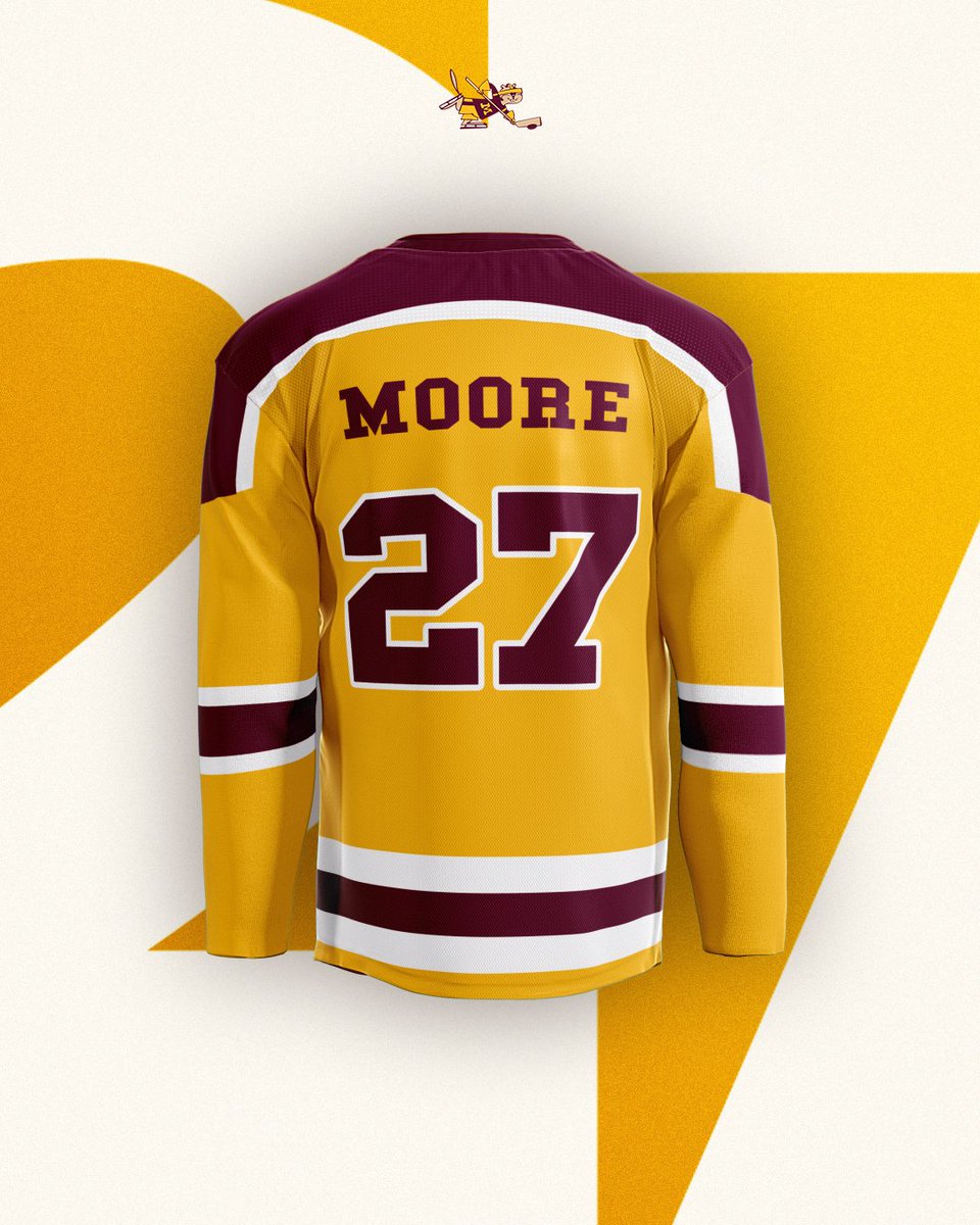 GopherHockey's tweet image. ℕ𝕖𝕨 ℕ𝕦𝕞𝕓𝕖𝕣 🔢
Forward @Javon_Moore22 will wear No. 27 this season for the Maroon & Gold.
He will be the 17th Gopher to wear that number and the first since Nick Michel last season (2024-25).