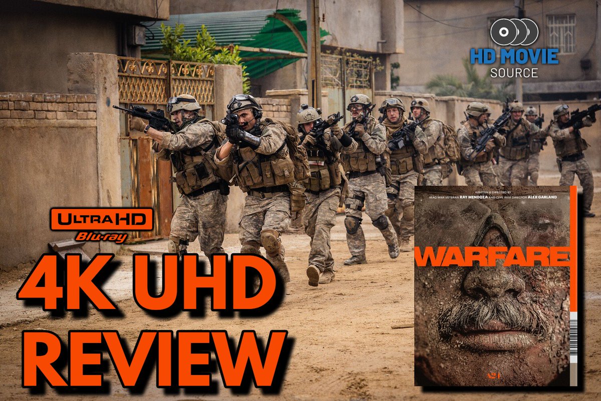 HDMOVIESOURCE's tweet image. Warfare (2025) - 4K Ultra HD Blu-ray Review
VIDEO QUALITY
The picture quality for Warfare is excellent. The cameras do look digital, since the detail is higher than what 35mm film can pull off. You can tell from some shots that are super clean and smokeless. Even dirt on the…