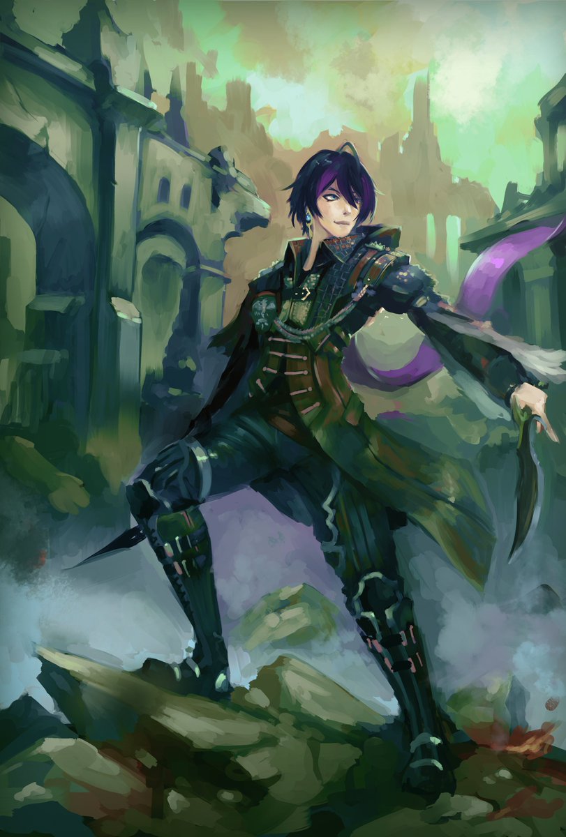 Art work of <a href="/ReisENVT/">Reis 🌌⚜️ Night Sky ENVTuber</a>
as Nyx Ulric from FF15 #reisthetic