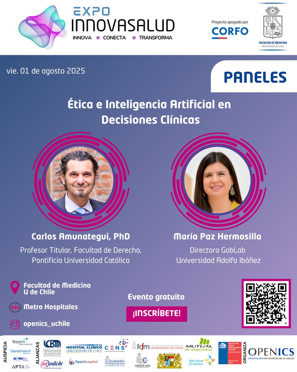 🩺 Expo Innovasalud 2025: GobLab UAI será parte del panel de IA ética en decisiones clínicas

📌 Más detalles e inscripciones: click-eventos.com/expo-innova-sa…