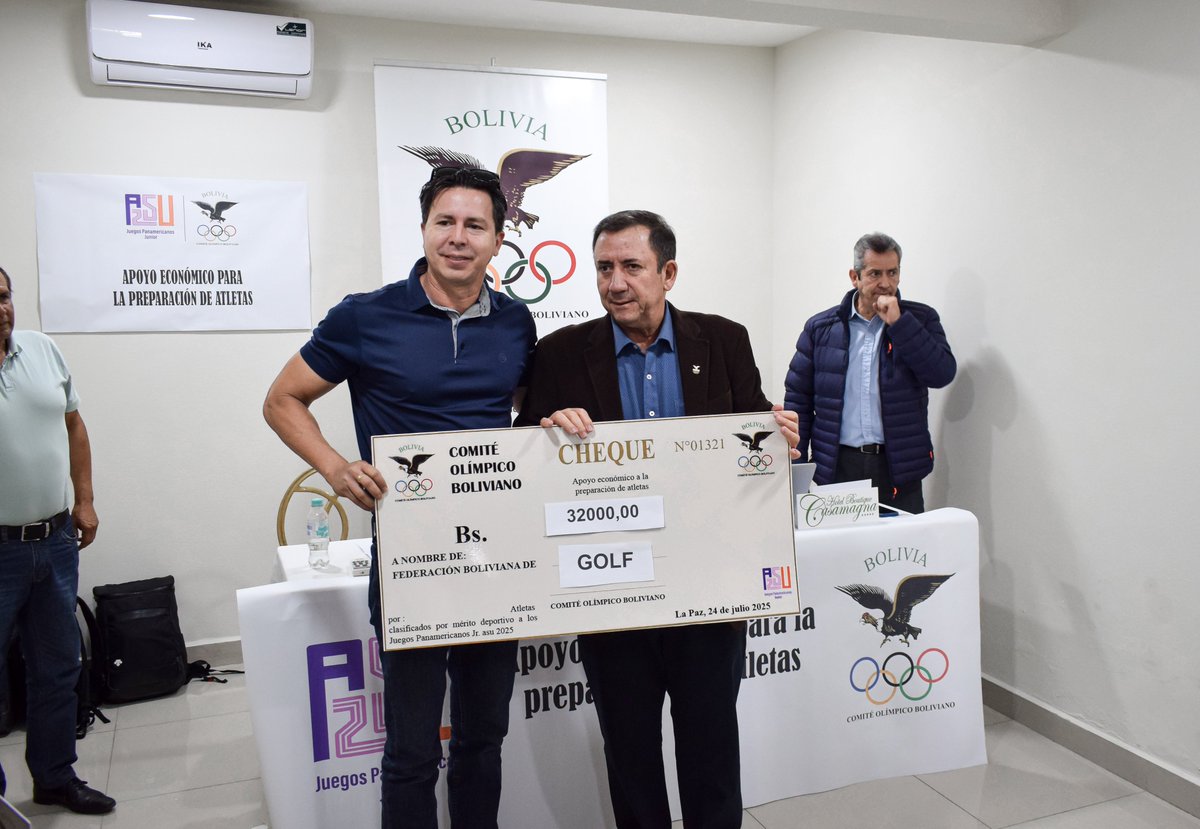 ComiteOlimbol's tweet photo. El COB entregó recursos a las federaciones nacionales para la preparación de los atletas que clasificaron por merito deportivo a los Juegos Panamericanos de Asu 2025, estos recursos  ascienden a un total de  Bs. 336,000, siendo 11 Federaciones,42 atletas Beneficiarios https://t.co/hqYff8dNVa