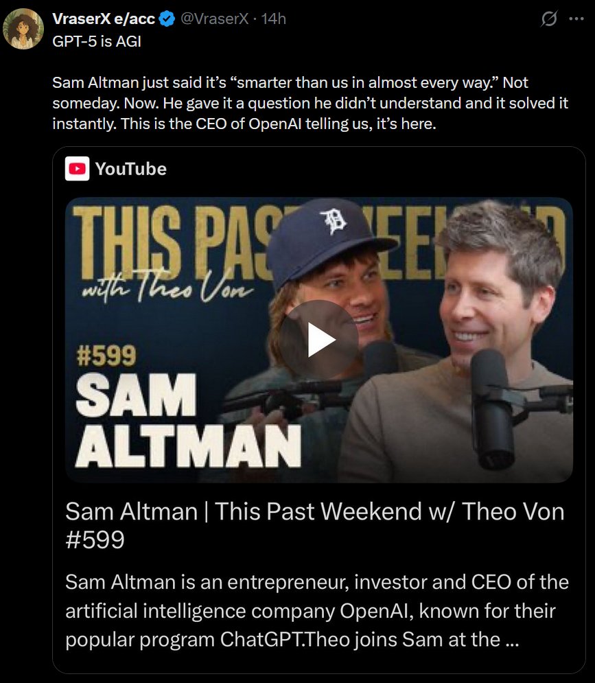 JadeCole2112's tweet image. This is the trustworthy CEO of OpenAI telling us and he's definitely not talking up his own book.
This e/acc account is particularly sycophantic.