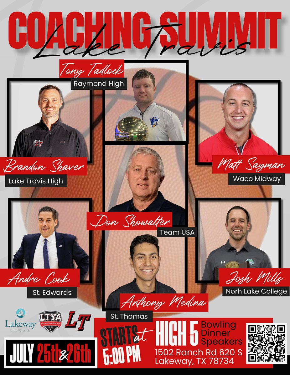 Coach_Shaver1's tweet image. Coaches Summit starts tomorrow!
Please share this with anybody that you think would be interested.
Added National Coach of the Year Matt Wester from Plano East.
Also if you can’t make it in person, we have a $49 option to watch live. Register through LTYA.org