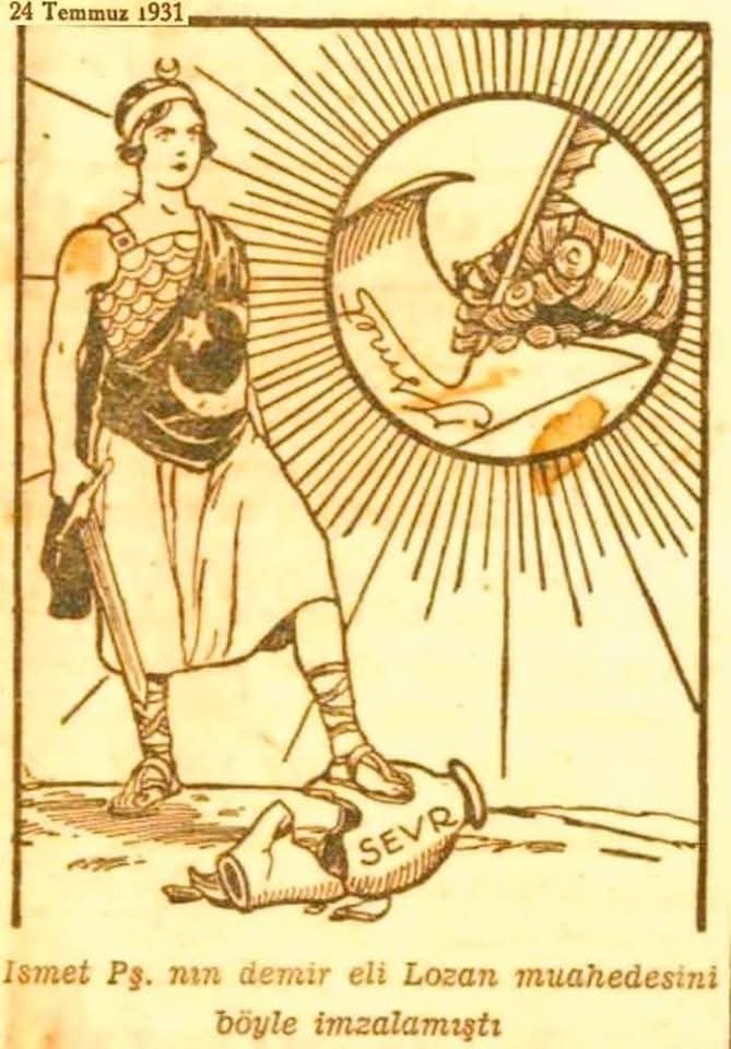 Lozan Antlaşması'nın 102. yıldönümünü kutluyor, Kurtuluş Savaşı'ndaki zaferi barış masasında perçinlemeyi başaran İsmet İnönü'yü ve diğer heyet üyelerini saygıyla anıyorum.