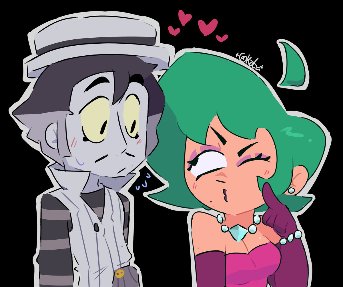 Lawbreadd's tweet image. [#Brawlstars] (Tumblr request!)
Silly love birds!