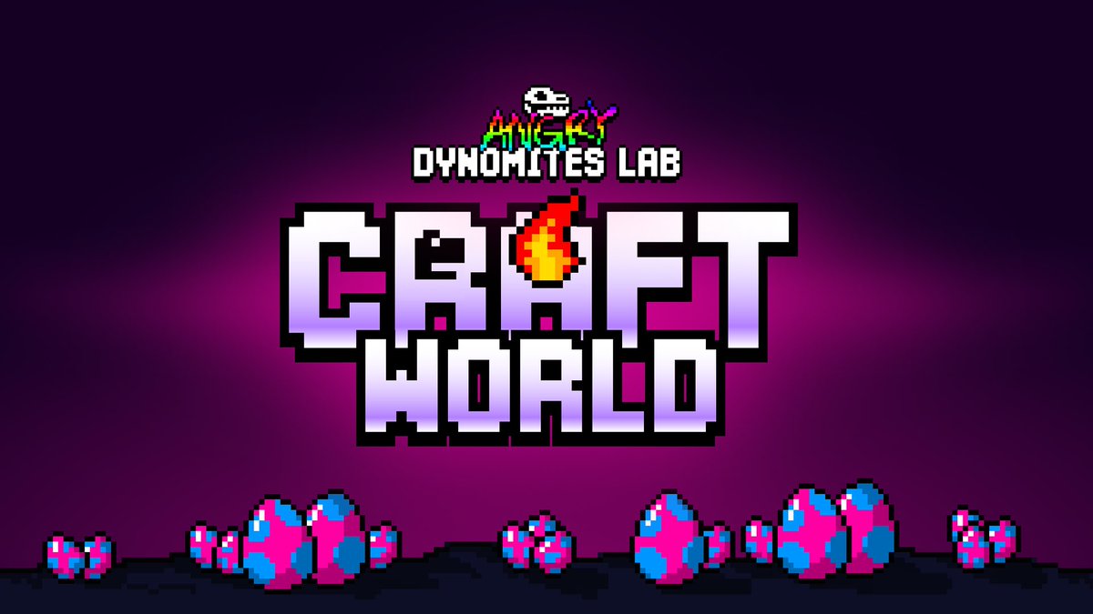 MeeMoses83411's tweet image. July 29, 1PM UTC
Mark the date.
It's the date for the official launch of Craft World by @AngryDynomites on Ronin Mainnet
Craft World is a fully player-owned economy powered by the DynoCoin token, fully community-owned with no allocations for insiders, investors, private…