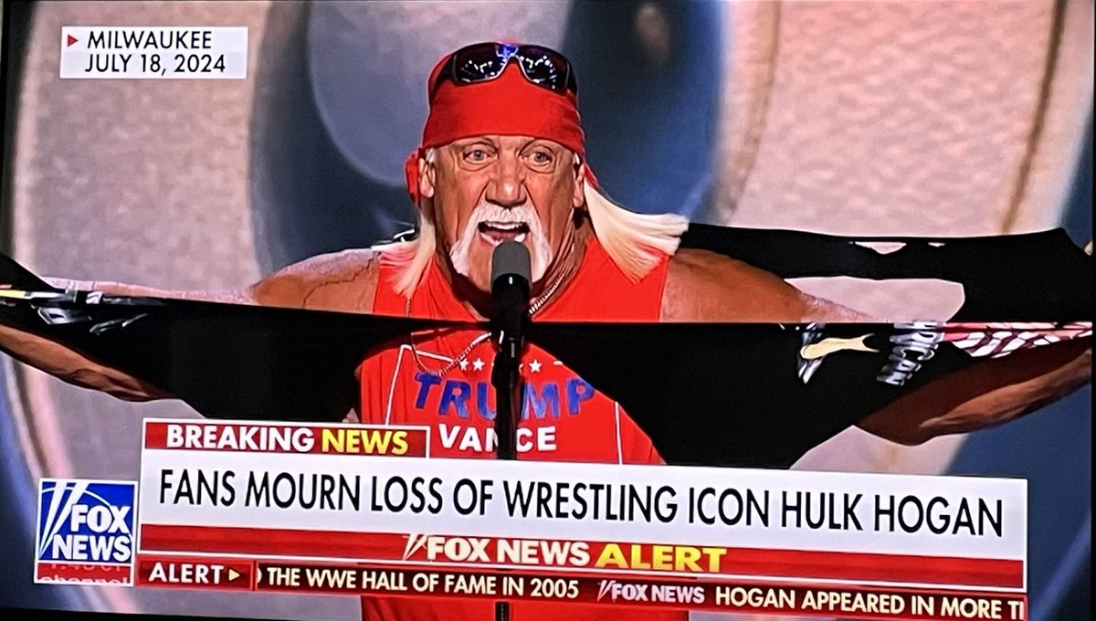 samabiog's tweet image. My dad and I were/are huge Hulk Hogan fans! Larger than life energy, gone too soon. Hulkamania will live on in my heart;, “say your prayers and eat your vitamins,” the muscles, the mustache, the bold personality in yellow and red: an American icon 🇺🇸