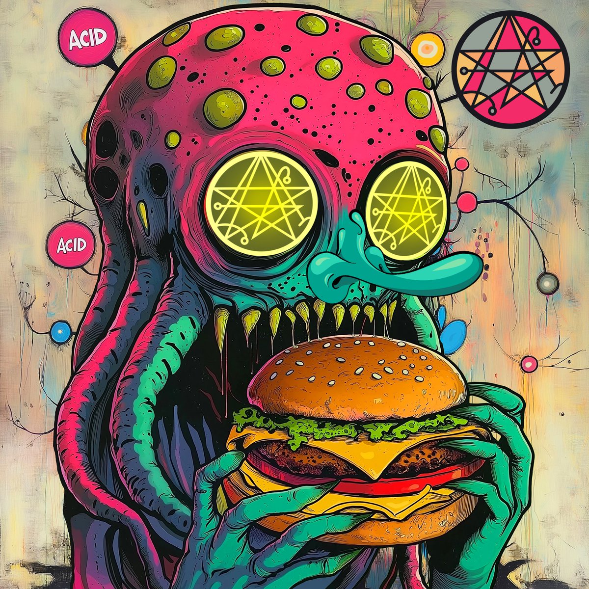 KasoiaA's tweet image. Good Morning Legends ♦️
Cthulhu Cult of the Burger has arrived. Three hungry entities have crossed the veils of reality with a single purpose: to satisfy their cosmic appetite with unholy fast food.
CKCB#1
CKCB#2
CKCB#4
Starting Bid -0.10 $AVAX
#CKCB #AVAX #Kasoia #NFTart