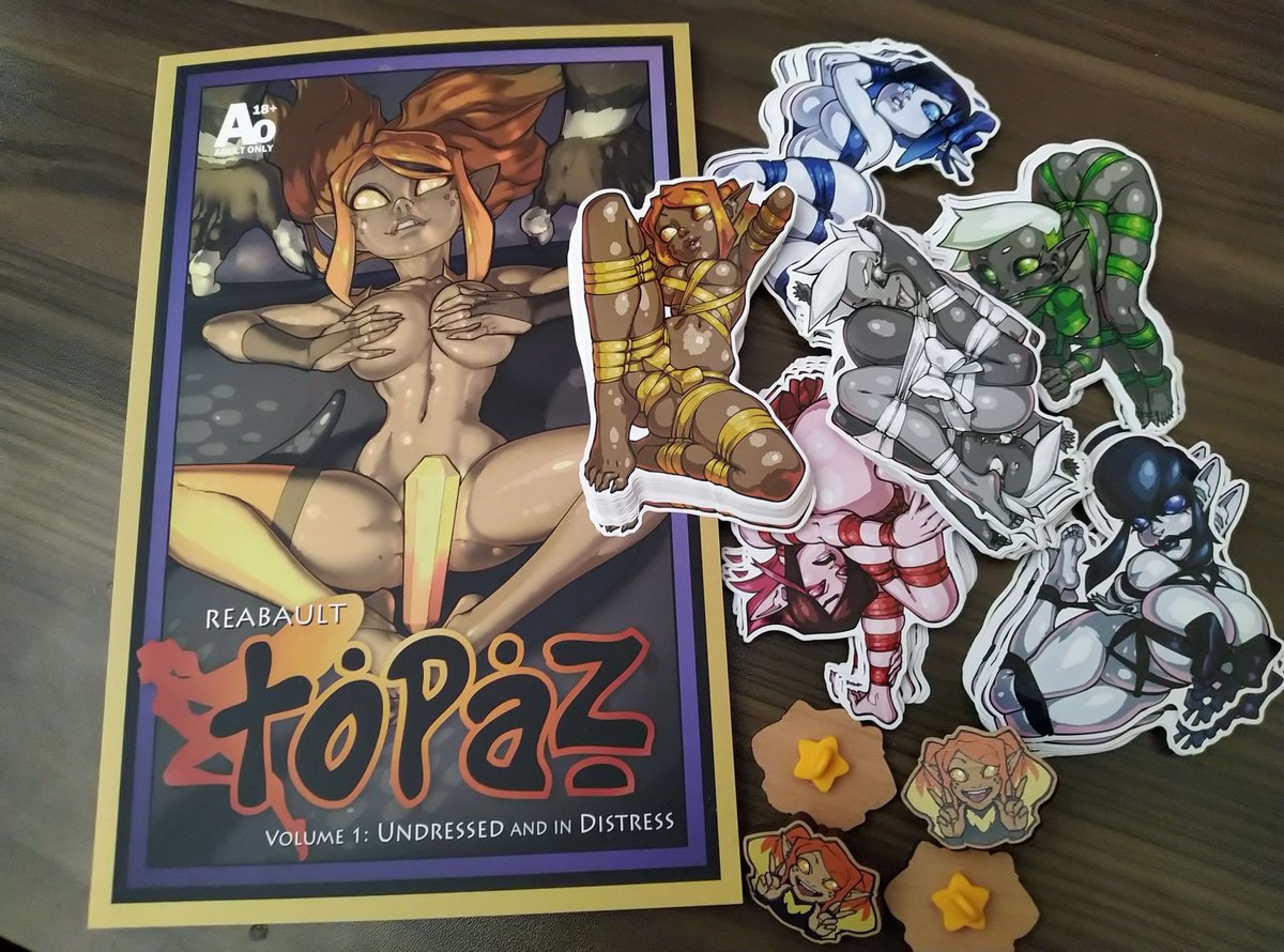 New books, new stickers and new badge. All ready for MegaconLive Manchester.