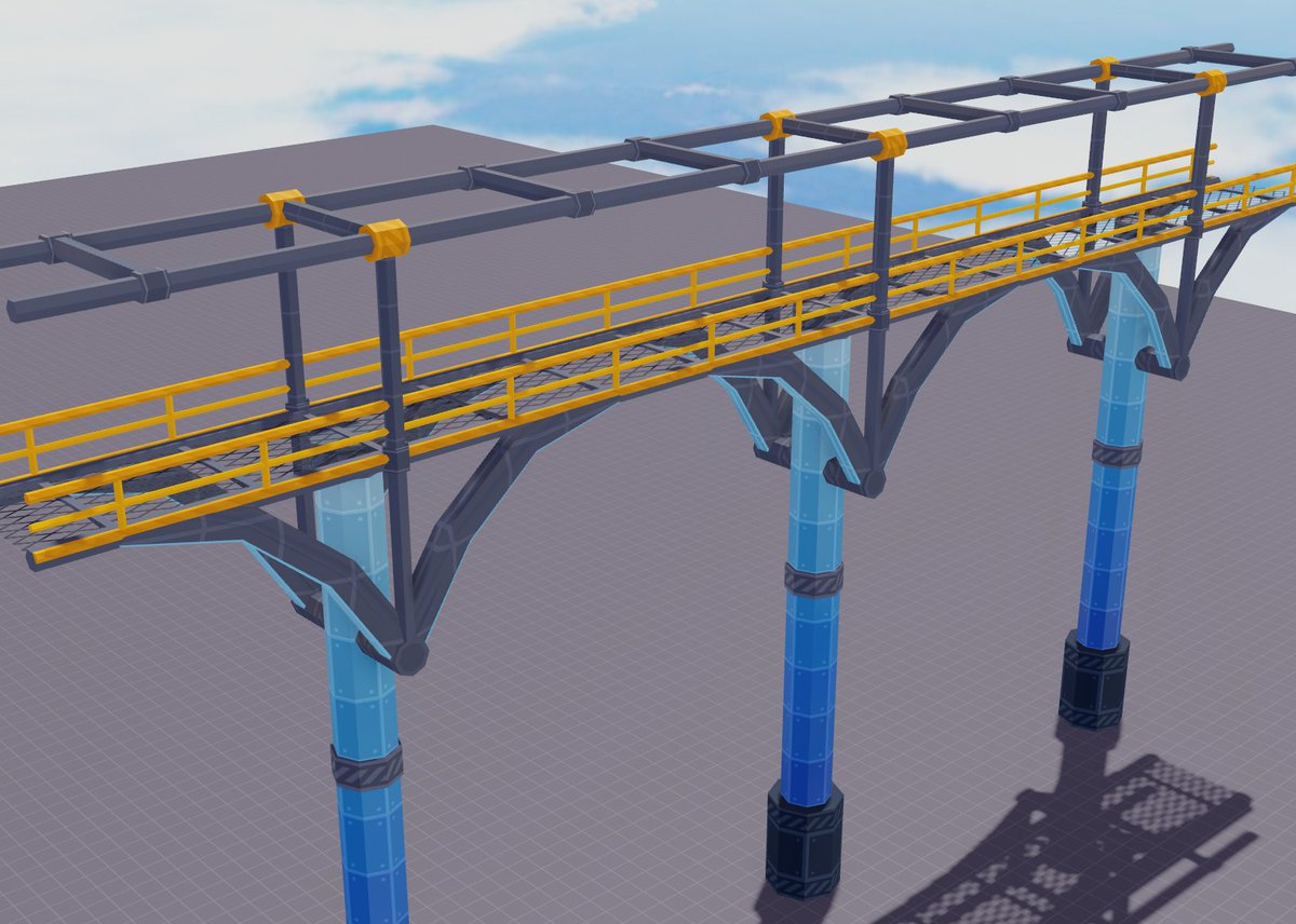 calicust's tweet image. my take on the bridges from crossroads! #ROBLOX #roblox