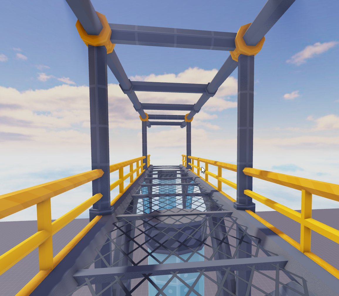 calicust's tweet image. my take on the bridges from crossroads! #ROBLOX #roblox