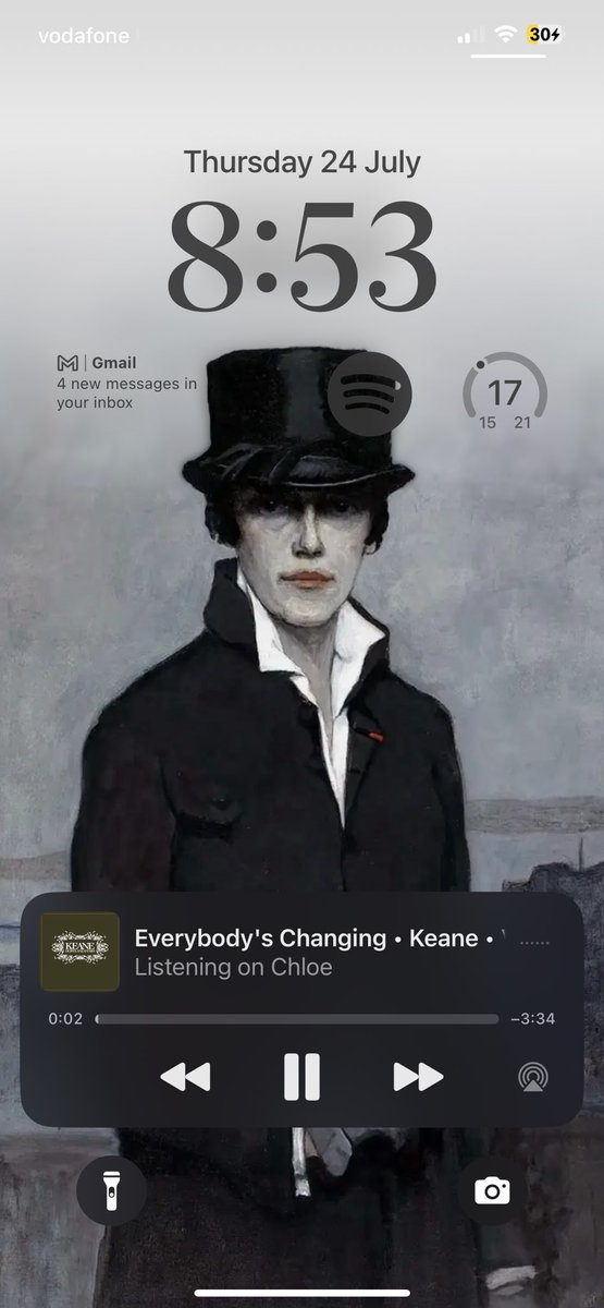 cloversalmanack's tweet image. my new lock screen is better than urs