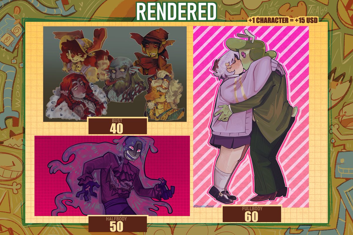 DisasterPanel's tweet image. ☀️ Commissions OPEN ☀️
If you want to commission me, read the thread then DM me!
Retweets are appreciated!