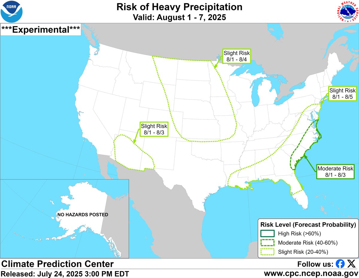 bensweather's tweet image. Enjoying unseasonably cool summer weather out there with temperatures 5-10 degrees below average across the board, feels more like spring! This pesky trough will keep conditions cool and dry through the weekend before lifting northeast next week.
High pressure will settle over…