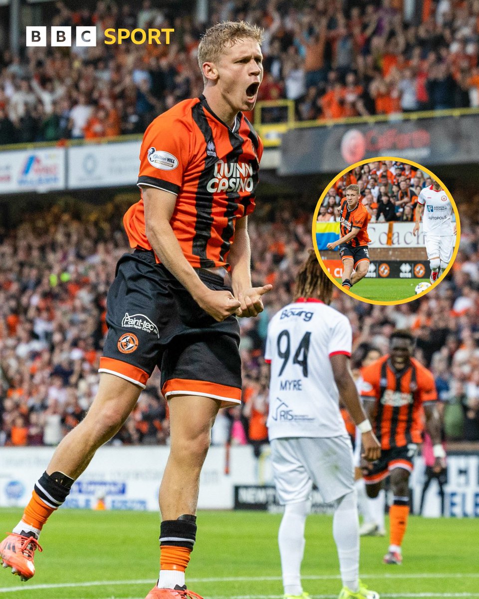 BBCSportScot's tweet image. Zac Sapsford gets his first Dundee United goal as they take the league against UNA Strassen.
Follow live coverage of the Uefa Conference League second qualfying round tie on radio and online.
#BBCFootball