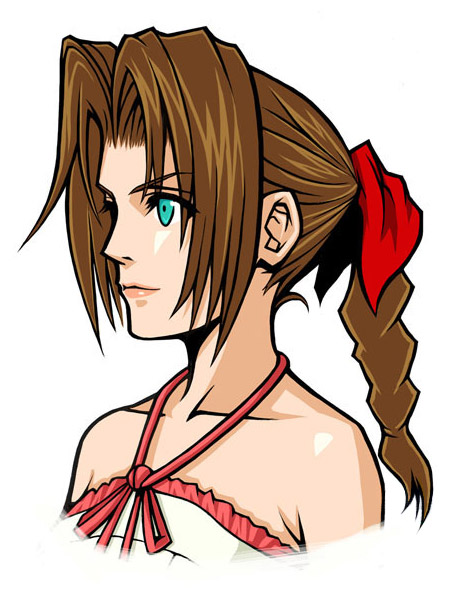 ShinraArch's tweet image. The protagonist loses their way while unwinding in the slums and encounters Aerith, a young woman being pursued by Avalanche. After learning why Aerith is being targeted—because she’s an “Ancient”—the protagonist encourages her to strike out and find some place safe. (10AU, 2007)