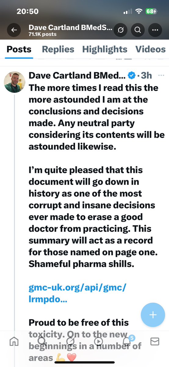 redheadlass1402's tweet image. So meanwhile in lalaland Cartland says he’s relieved he’s “freeeee” but is launching an appeal against his strike off, whilst still displaying the behaviours that got him struck off 🤷♀️🤦🏻♀️