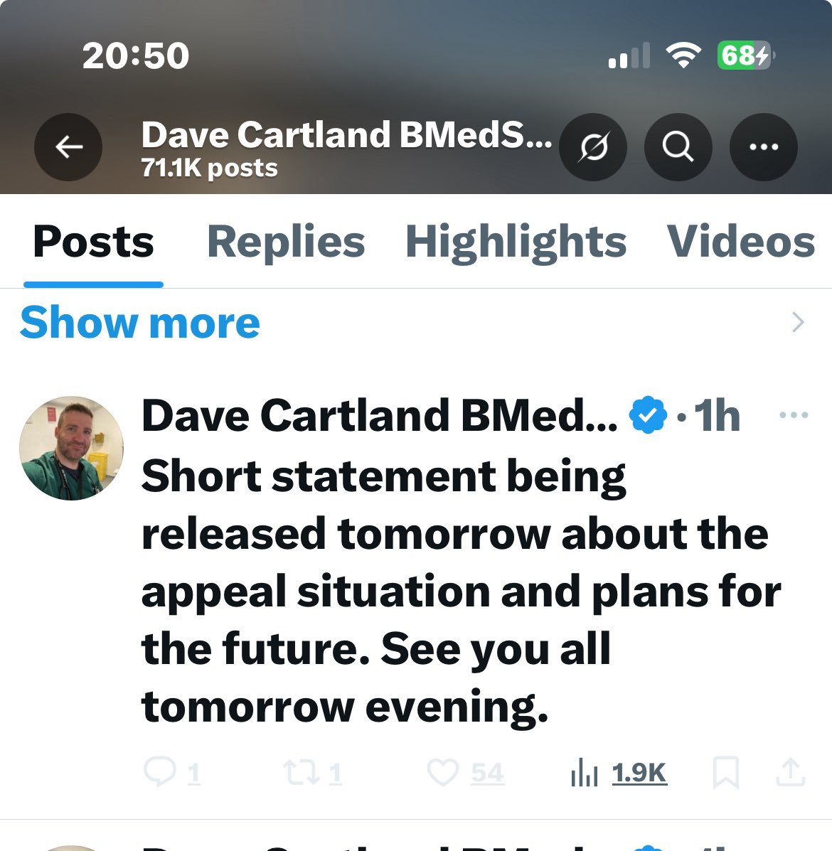 redheadlass1402's tweet image. So meanwhile in lalaland Cartland says he’s relieved he’s “freeeee” but is launching an appeal against his strike off, whilst still displaying the behaviours that got him struck off 🤷♀️🤦🏻♀️