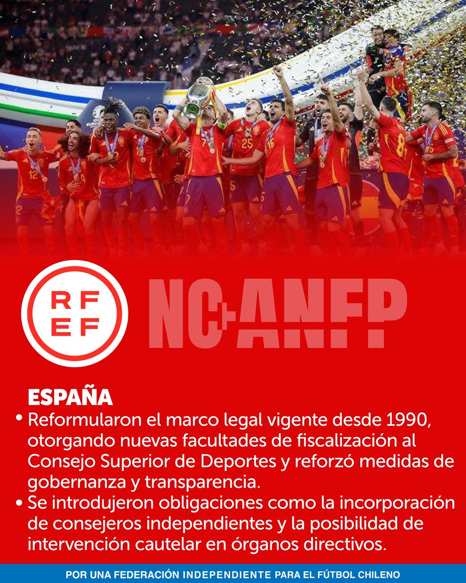NoMasAnfp's tweet image. Atención 🚨
Informe de la Biblioteca del Congreso sobre legislación en España e Inglaterra, ratifica que las modificaciones a la ley SADP que se están legislando en el Congreso no son injerencia en normas FIFA 🧐.
Las autoridades de estos dos países hicieron lo que se busca en…