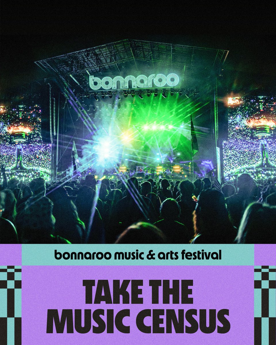 Bonnaroo's tweet image. who do YOU want to see at bonnaroo? 👀🌈
now is your chance to weigh in on the 2026 lineup. fill out the census now and help us create the best lineup ever! docs.google.com/forms/d/e/1FAI…
