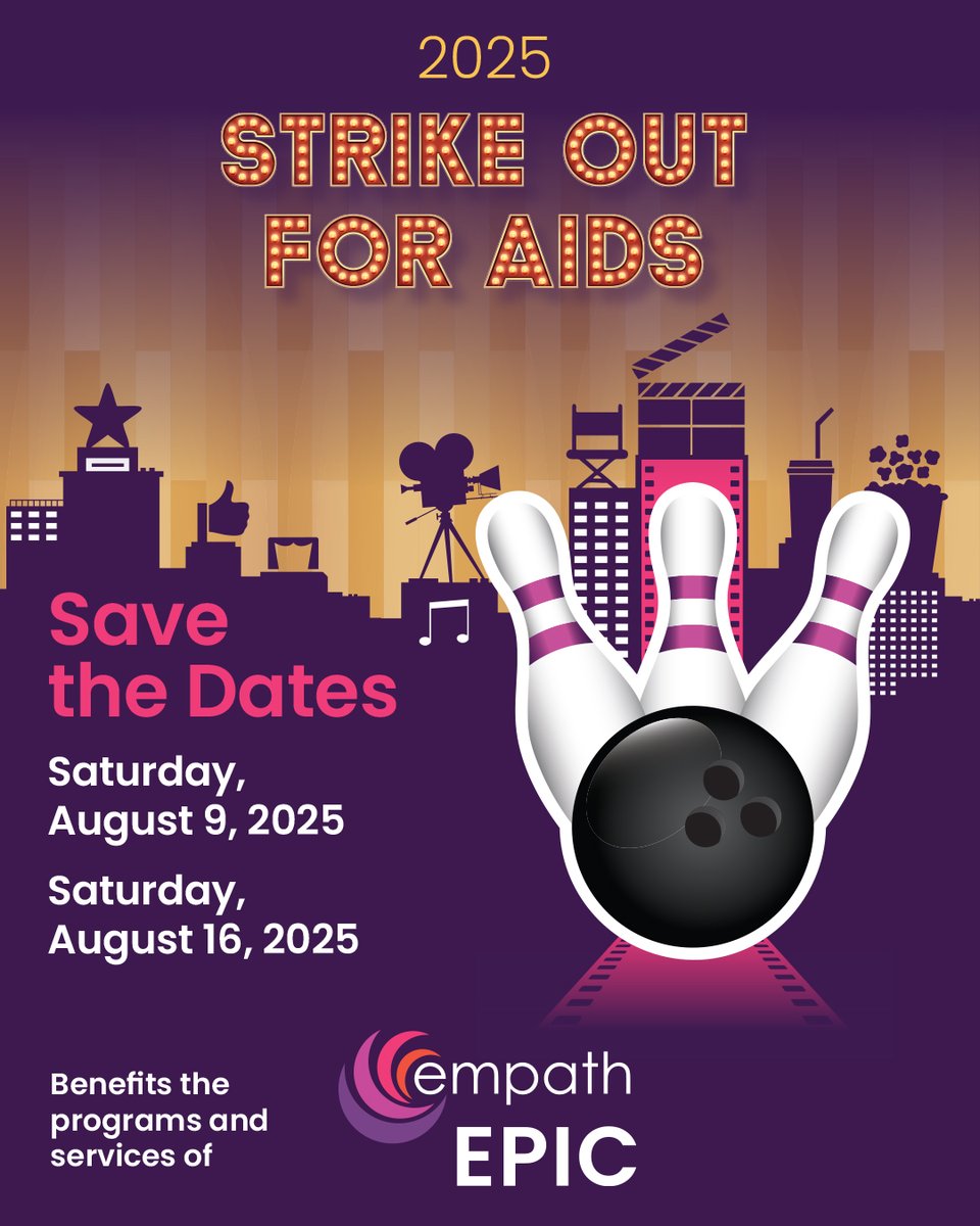 Save the date for two nights of bowling to support <a href="/EPICTampaBay/">Empath Partners in Care</a> and help fund essential services for people living with HIV. From meals to mental health care, every frame bowled makes a difference. suncoasthospicefoundation.org/sofa/