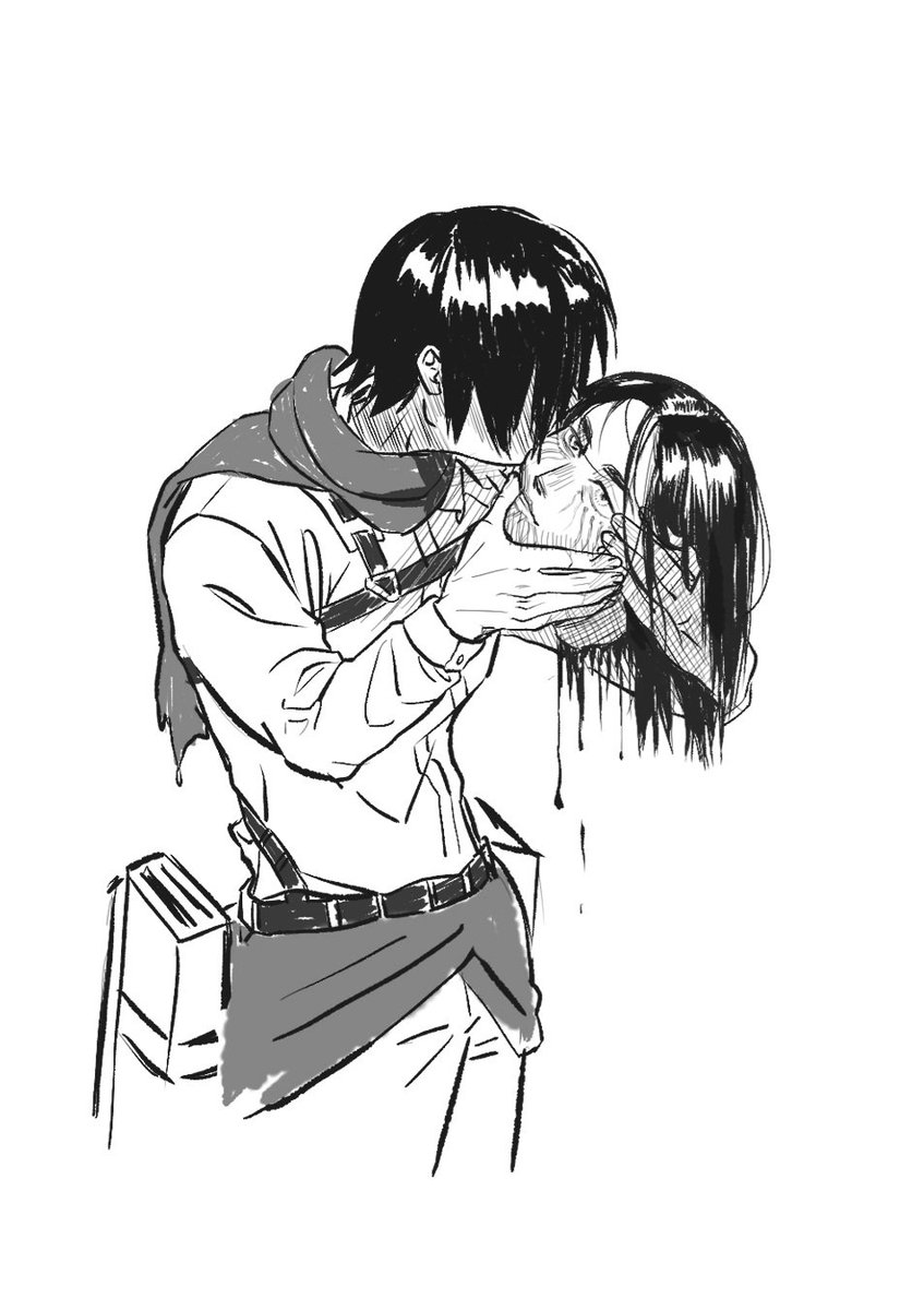 doh80's tweet image. 영원히 가슴 찢기는 첫 키스
#aot #eremika #에렌미카