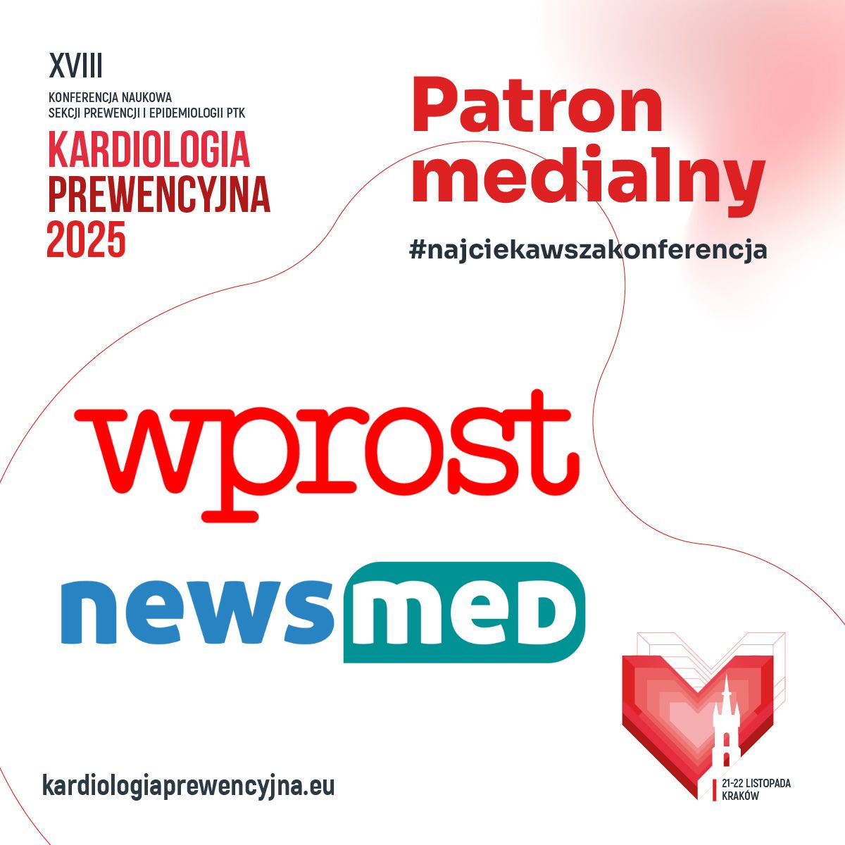 📷Do grona Patronów Medialnych tegorocznej "Kardiologii Prewencyjnej" dołączył tygodnik <a href="/WprostZdrowie/">WprostZdrowie</a>  oraz powiązany z nim serwis <a href="/NewsMED_pl/">NewsMED</a> .  Dziękujemy za zaufanie!

#kardiologiaprewencyjna
#kardiologiaprewencyjna2025
#kp2025
#kp
#najciekawszakonferencja
#wprost
#newsmed