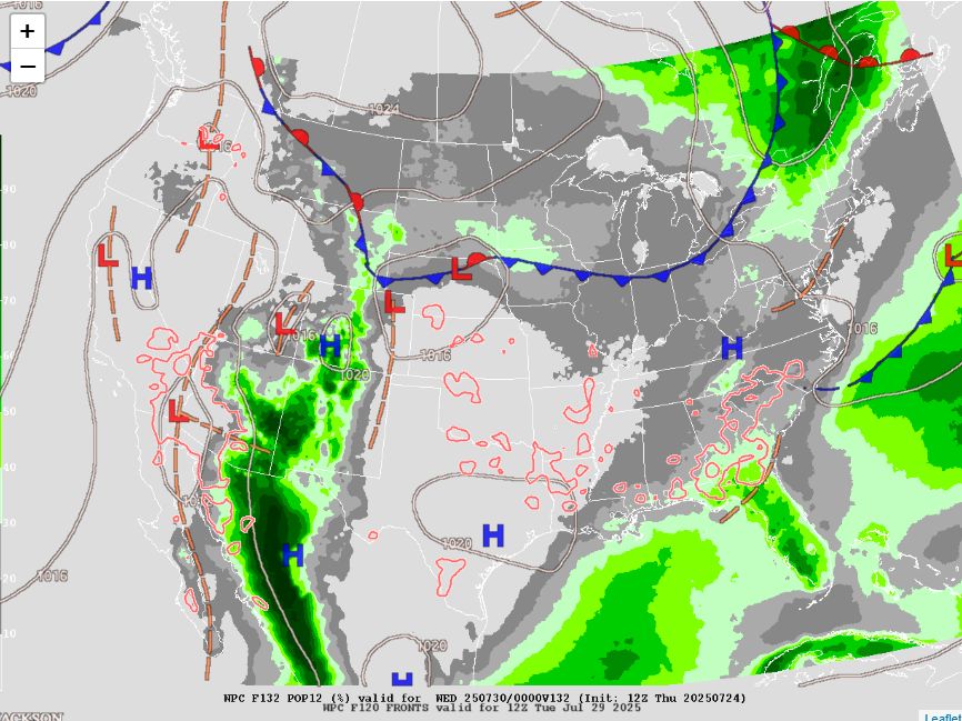 bensweather's tweet image. Enjoying unseasonably cool summer weather out there with temperatures 5-10 degrees below average across the board, feels more like spring! This pesky trough will keep conditions cool and dry through the weekend before lifting northeast next week.
High pressure will settle over…