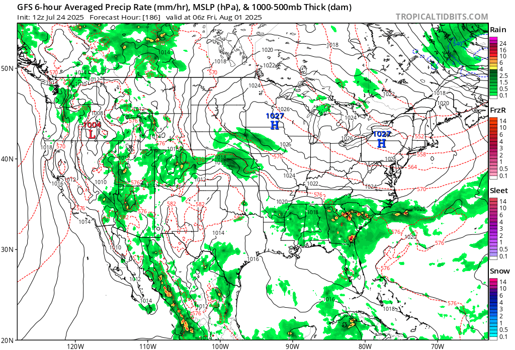 bensweather's tweet image. Enjoying unseasonably cool summer weather out there with temperatures 5-10 degrees below average across the board, feels more like spring! This pesky trough will keep conditions cool and dry through the weekend before lifting northeast next week.
High pressure will settle over…
